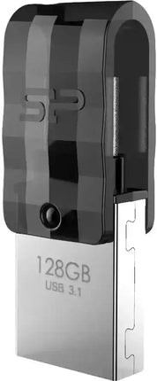 Silicon Power C31 Dual Usb Pendrive Mobile 128Gb Usb-C Black Silicon Power