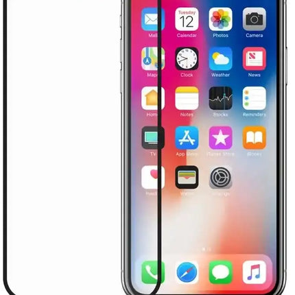 Mobilize Edge-To-Edge Glass Screen Protector Apple Iphone X/Xs/11 Pro Black Full Glue Mobilize