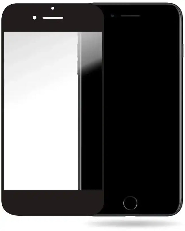 Mobilize Glass Screen Protector - Black Frame - Apple Iphone 6 Plus/6S Plus/7 Plus/8 Plus Mobilize