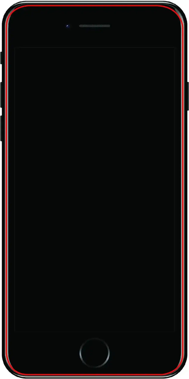 Mobilize Glass Screen Protector - Black Frame - Apple Iphone 6 Plus/6S Plus/7 Plus/8 Plus Mobilize