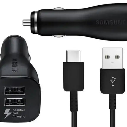 Samsung Ep-Ln920Cbegww Samsung Adaptive Fast Charging Dual Usb Car Charger Usb-C Black Bulk Samsung