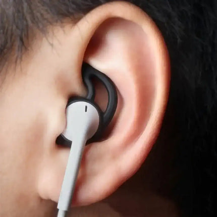 Xccess Silicone Earbuds With Ear Hook For Apple Earpod/Airpod Black Xccess