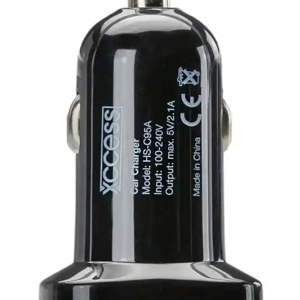 Xccess Car Charger Single Usb 2.1A Black Xccess