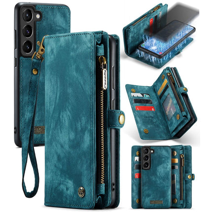 CASEME Samsung Galaxy S23+ Vintage Portemonnee Hoesje - Blue - Casebump