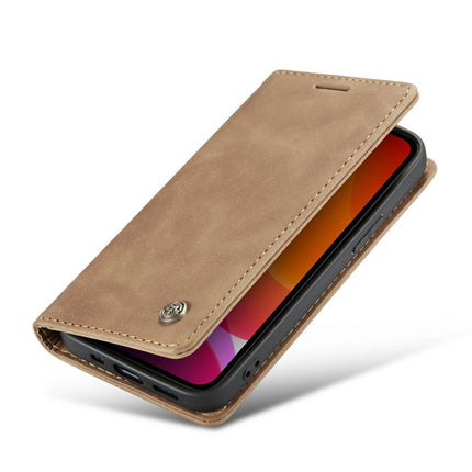 CASEME Apple iPhone 12 Pro Max Retro Wallet Case - Brown - Casebump