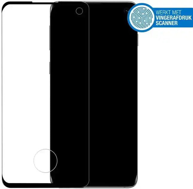 Mobilize Edge-To-Edge Glass Screen Protector Samsung Galaxy S10 Black Edge Glue Mobilize