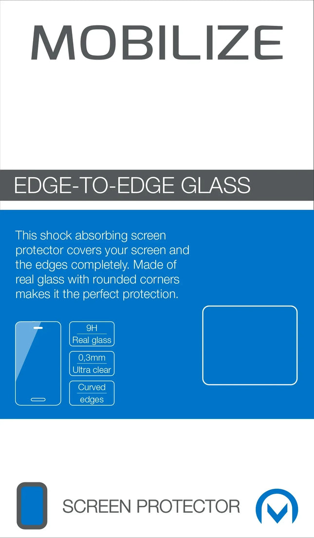 Mobilize Edge-To-Edge Glass Screen Protector Oneplus 7T Pro Black Edge Glue