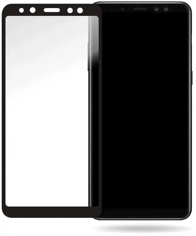Mobilize Glass Screen Protector - Black Frame - Samsung Galaxy A8 Mobilize