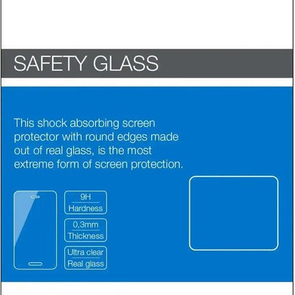 Mobilize Glass Screen Protector - Black Frame - Samsung Galaxy A8 Mobilize