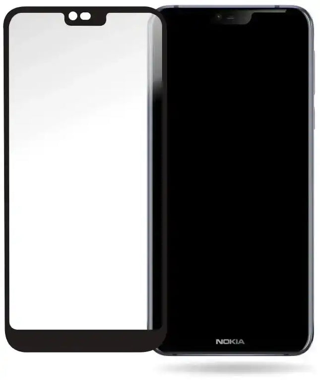 Mobilize Glass Screen Protector - Black Frame - Nokia 7.1 Mobilize