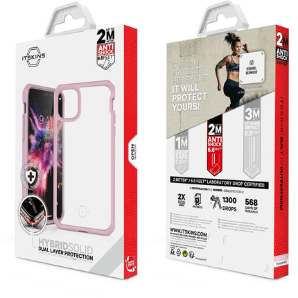 Itskins Level 2 Hybridsolid For Samsung Galaxy S10E Pink/Transparent