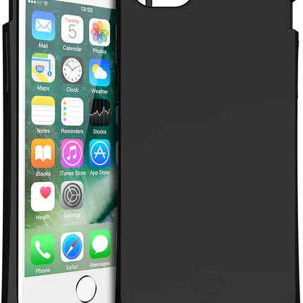 Itskins Level 2 Spectrumsolid For Apple Iphone 6/6S/7/8/Se (2020/2022) Plain Black
