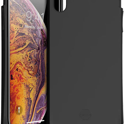 Itskins Level 2 Spectrumsolid For Apple Iphone Xs Max Plain Black