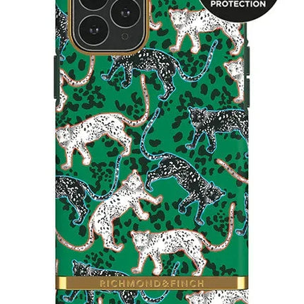 Richmond Finch Freedom iPhone 11 Pro Green Leopard Gold achterkant