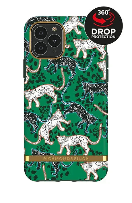 Richmond Finch Freedom iPhone 11 Pro Green Leopard Gold achterkant