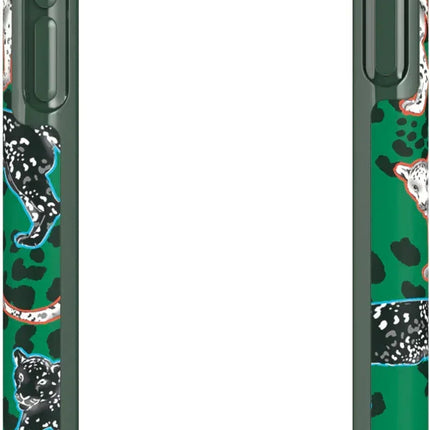 Green Leopard Richmond Finch iPhone 11 Pro zijaanzicht knoppen