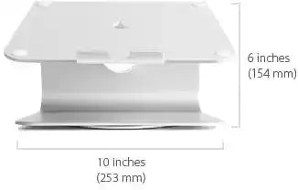 Rain Design Mstand 360 Laptop Stand + Swivel Base Rose Gold rain design