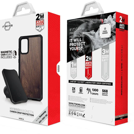 Itskins Level 2 Hybridfusion For Samsung Galaxy S20+/S20+ 5G Dark Wood