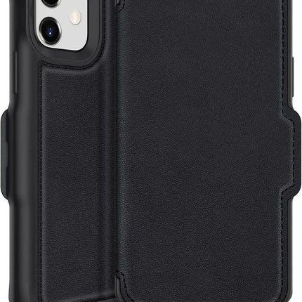 Itskins Level 2 Hybridfolio Leather For Apple Iphone 12 Mini Pure Black ITSKINS