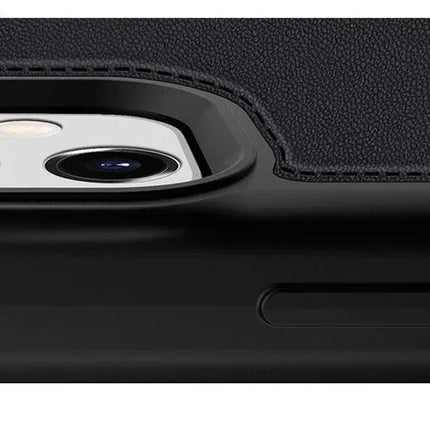 Itskins Level 2 Hybridfolio Leather For Apple Iphone 12 Mini Pure Black ITSKINS