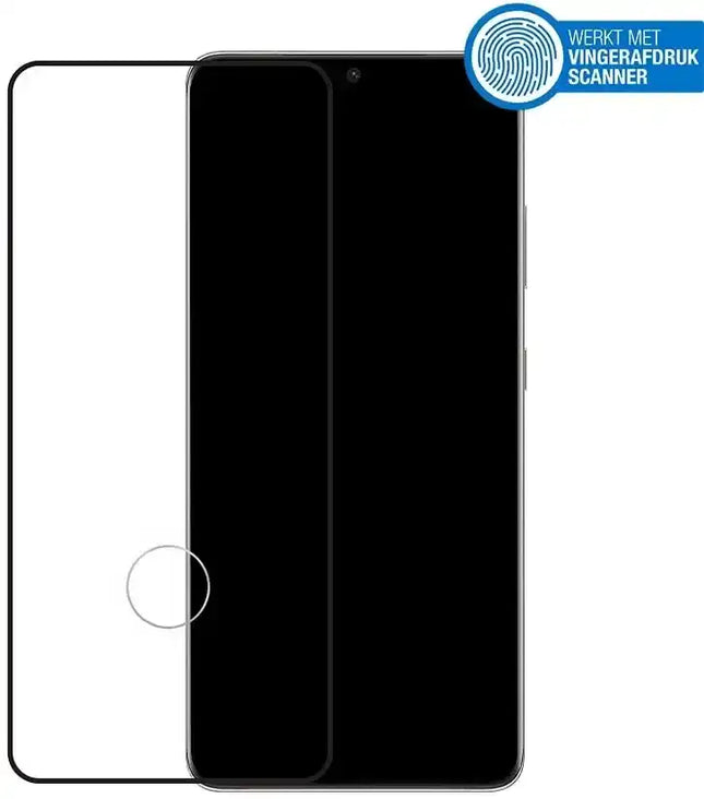 Mobilize Edge-To-Edge Glass Screen Protector Samsung Galaxy S21 Ultra 5G Black Edge Glue Mobilize