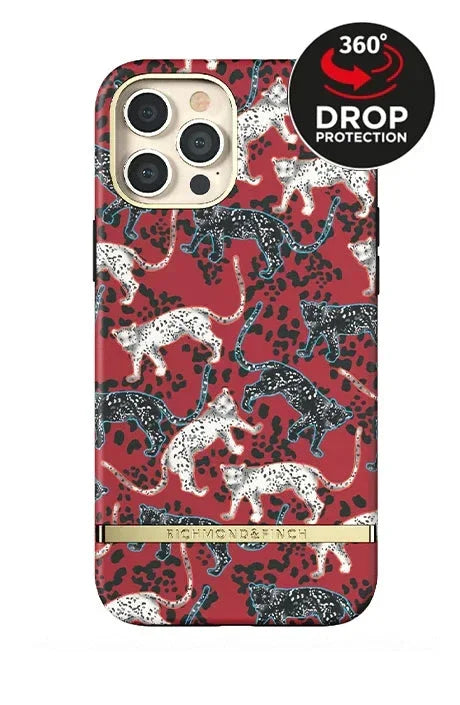 Richmond & Finch Freedom Series One-Piece Apple Iphone 12 Pro Max Samba Red Leopard Richmond & Finch