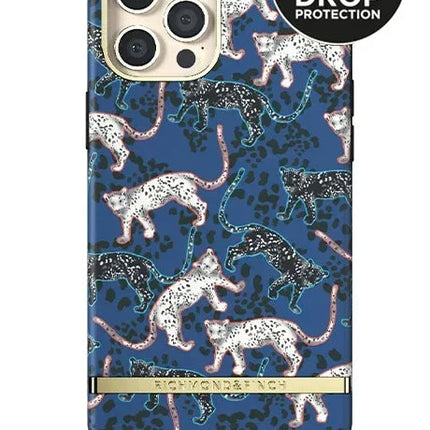Richmond & Finch Freedom Series One-Piece Apple Iphone 12 Pro Max Blue Leopard Richmond & Finch