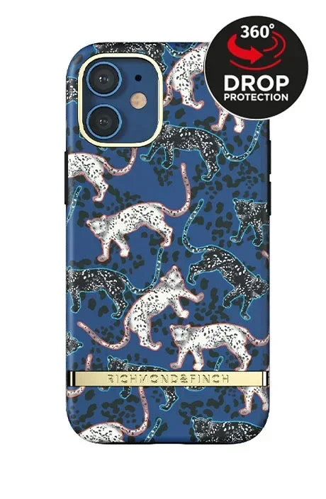 Richmond & Finch Freedom Series One-Piece Apple Iphone 12 Mini Blue Leopard Richmond & Finch