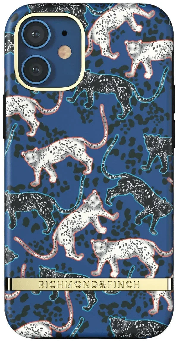 Richmond & Finch Freedom Series One-Piece Apple Iphone 12 Mini Blue Leopard Richmond & Finch
