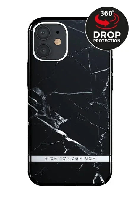 Richmond & Finch Freedom Series One-Piece Apple Iphone 12 Mini Black Marble Richmond & Finch
