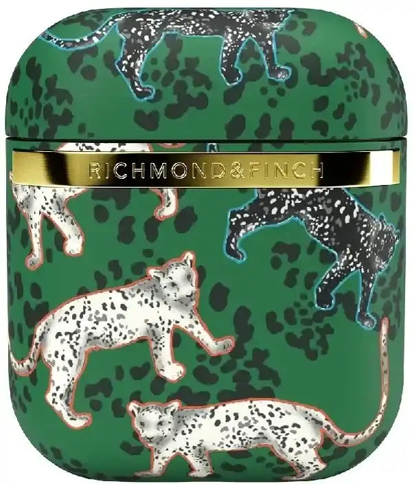 Richmond & Finch Freedom Series Apple Airpod Green Leopard/Gold Richmond & Finch