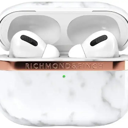 Richmond & Finch Freedom Series Apple Airpod Pro White Marble/Gold Richmond & Finch