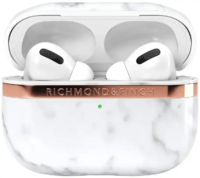 Richmond & Finch Freedom Series Apple Airpod Pro White Marble/Gold Richmond & Finch