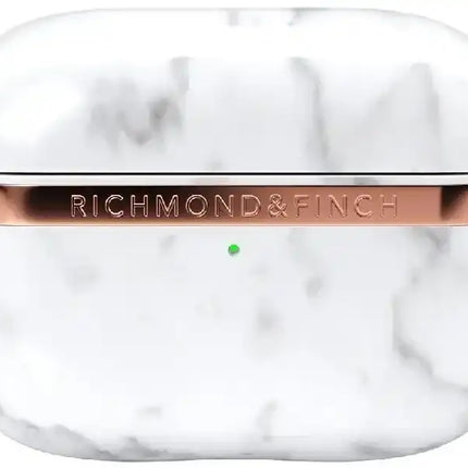 Richmond & Finch Freedom Series Apple Airpod Pro White Marble/Gold Richmond & Finch
