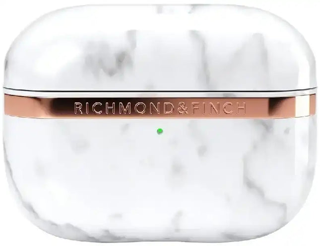 Richmond & Finch Freedom Series Apple Airpod Pro White Marble/Gold Richmond & Finch