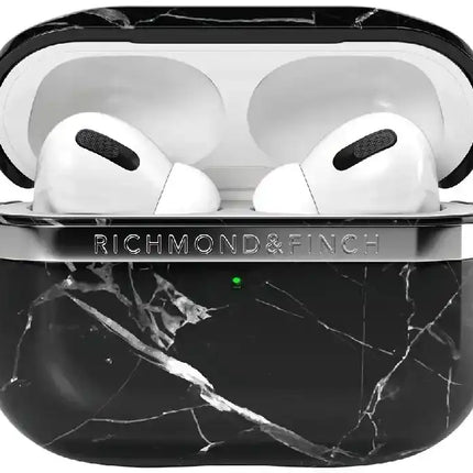 Richmond & Finch Freedom Series Apple Airpod Pro Black Marble/Silver Richmond & Finch