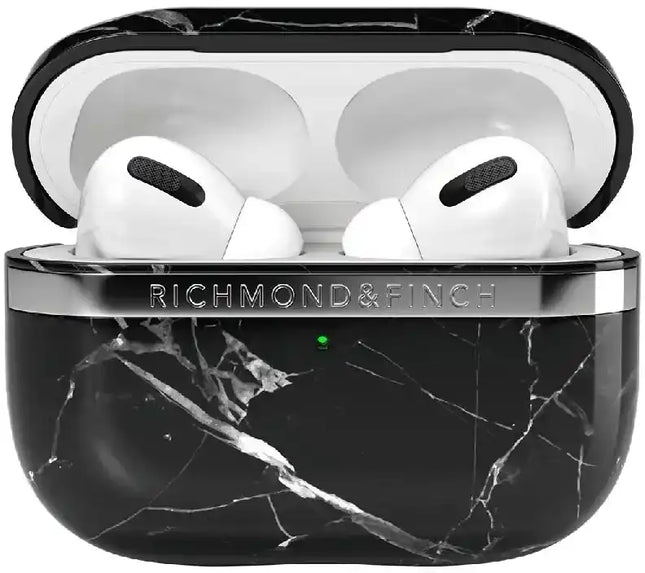 Richmond & Finch Freedom Series Apple Airpod Pro Black Marble/Silver Richmond & Finch