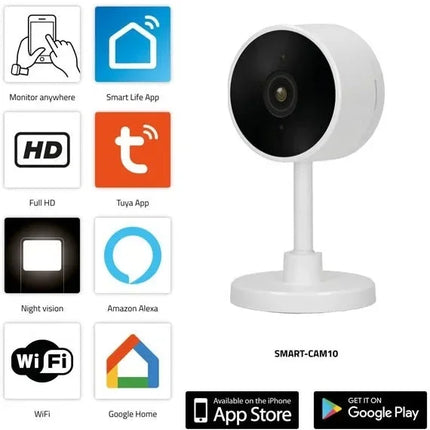 Alecto Smart Wifi Ip Camera White Alecto