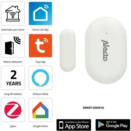 Alecto Smart Zigbee Window/Door Sensor White Alecto