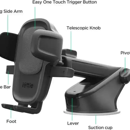 Iottie Easy One Touch 5 Dash/Windshield Mount Black iOttie