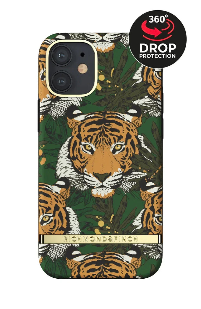 Richmond & Finch Freedom Series One-Piece Apple Iphone 12 Mini Green Tiger Richmond & Finch