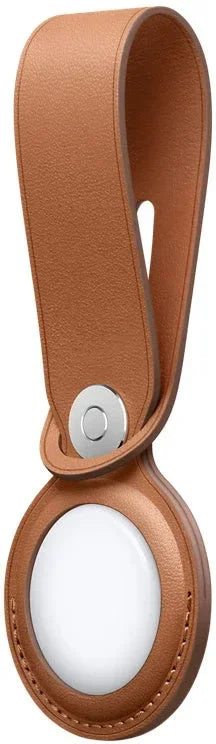 Apple Mx4A2Zm/A Apple Airtag Leather Loop Saddle Brown Apple