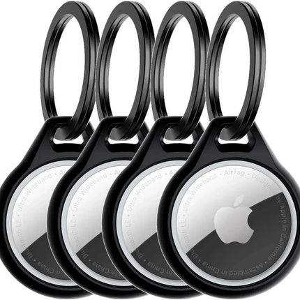 Itskins Level 2 Aircover Solid For Apple Airtag Black (4-Pack) ITSKINS