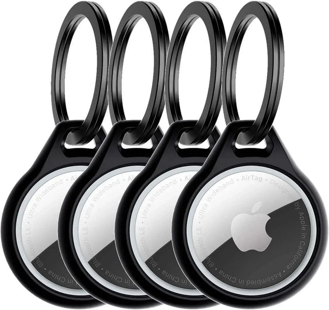 Itskins Level 2 Aircover Solid For Apple Airtag Black (4-Pack) ITSKINS