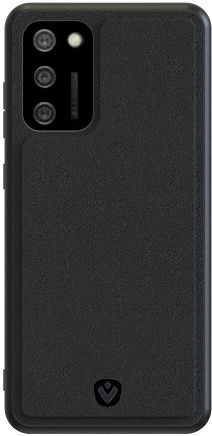 Valenta Leather Back Cover Snap Samsung Galaxy A02S Black Valenta
