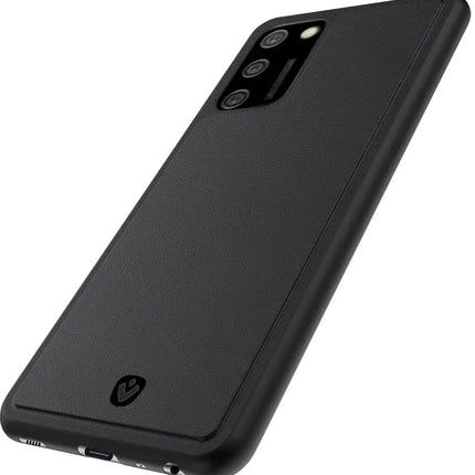 Valenta Leather Back Cover Snap Samsung Galaxy A02S Black Valenta