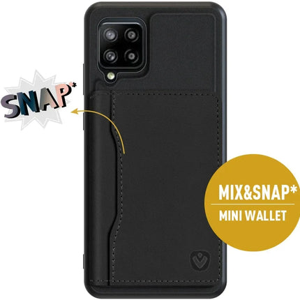 Valenta Leather Back Cover Snap Samsung Galaxy A42/A42 5G Black Valenta