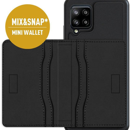 Valenta Leather Back Cover Snap Samsung Galaxy A42/A42 5G Black Valenta