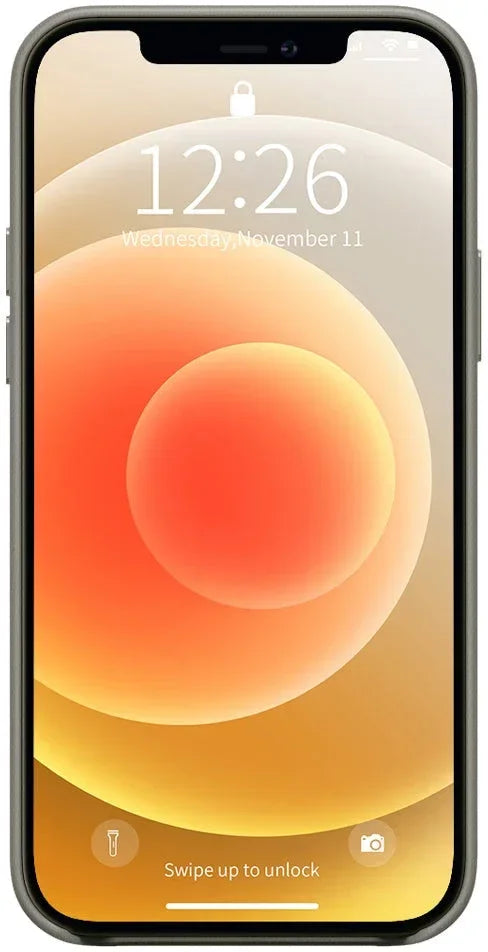 Valenta Leather Back Cover Snap Luxe Apple Iphone 12 Mini Grey Valenta