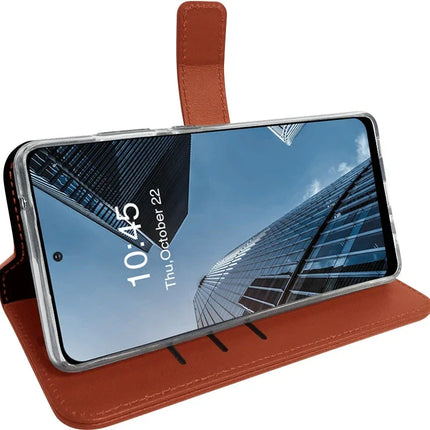 Valenta Book Case Gel Skin Samsung Galaxy A72 4G Brown Valenta
